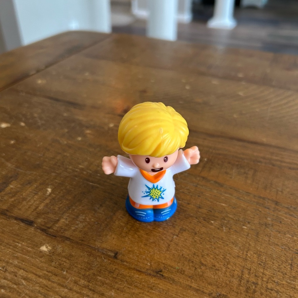 Fisher Price Little People blonde haired boy as is